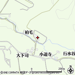 京都府綴喜郡宇治田原町立川柏毛周辺の地図