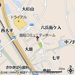 愛知県額田郡幸田町深溝小皿14周辺の地図