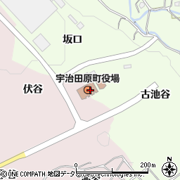 宇治田原町役場　産業観光課周辺の地図