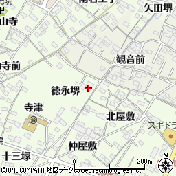 愛知県西尾市寺津町徳永堺16-1周辺の地図