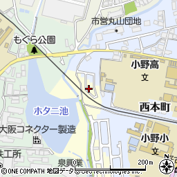兵庫県小野市大島町352-40周辺の地図