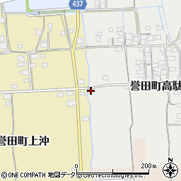 兵庫県たつの市誉田町高駄53周辺の地図