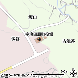 京都府綴喜郡宇治田原町周辺の地図