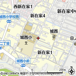 兵庫県姫路市新在家周辺の地図