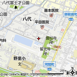 兵庫県姫路市八代713-3周辺の地図