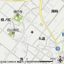 愛知県西尾市菱池町周辺の地図