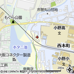 兵庫県小野市大島町352-35周辺の地図