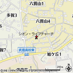 愛知県知多郡武豊町六貫山5丁目6周辺の地図