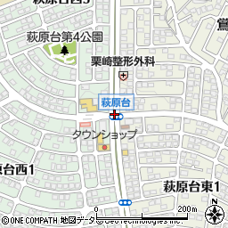 萩原台周辺の地図