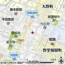 兵庫県姫路市野里寺町16周辺の地図