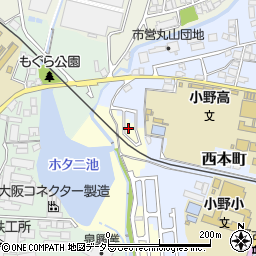 兵庫県小野市大島町352-41周辺の地図