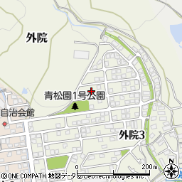 大阪府箕面市外院3丁目31周辺の地図