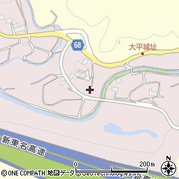 静岡県浜松市浜名区大平141周辺の地図