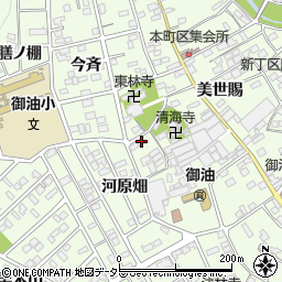 愛知県豊川市御油町河原畑11周辺の地図