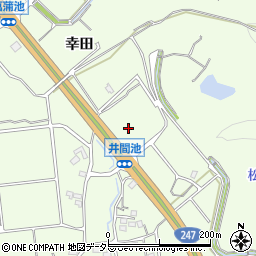 愛知県常滑市大谷井間池周辺の地図