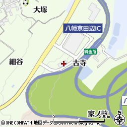 京都府八幡市美濃山古寺103周辺の地図