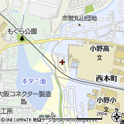 兵庫県小野市大島町352-34周辺の地図