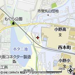 兵庫県小野市大島町352-34周辺の地図