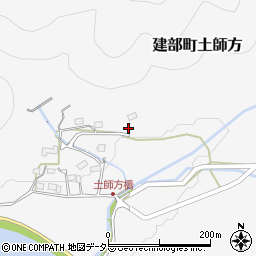 岡山県岡山市北区建部町土師方390周辺の地図