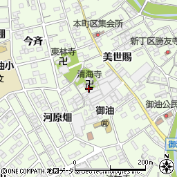 愛知県豊川市御油町河原畑22周辺の地図