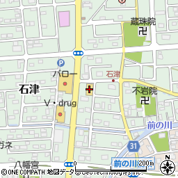 イエローハット焼津石津店周辺の地図
