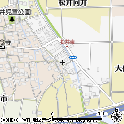 京都府京田辺市松井古松井83周辺の地図