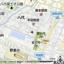 兵庫県姫路市八代714-2周辺の地図