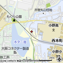兵庫県小野市大島町352-46周辺の地図