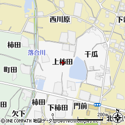 愛知県蒲郡市水竹町上柿田周辺の地図