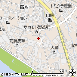 兵庫県姫路市花田町高木78周辺の地図