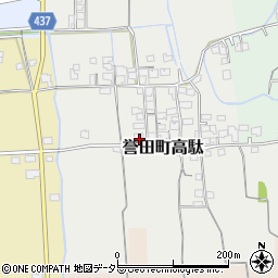 兵庫県たつの市誉田町高駄88周辺の地図