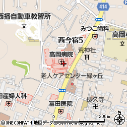 高岡病院周辺の地図