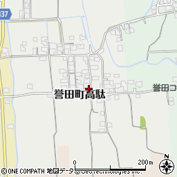 兵庫県たつの市誉田町高駄96周辺の地図