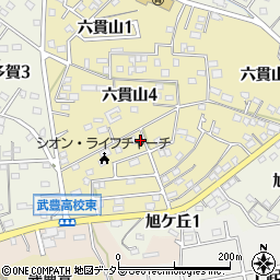 愛知県知多郡武豊町六貫山3丁目7周辺の地図