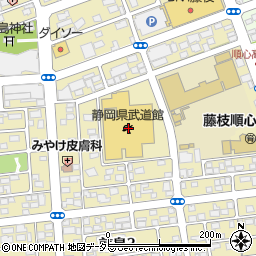 静岡県武道館周辺の地図