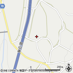 岡山県加賀郡吉備中央町上竹3159周辺の地図