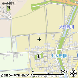 兵庫県太子町（揖保郡）上太田周辺の地図