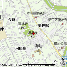 愛知県豊川市御油町河原畑19周辺の地図