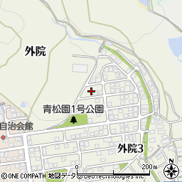 大阪府箕面市外院3丁目32周辺の地図