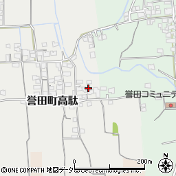 兵庫県たつの市誉田町高駄181周辺の地図