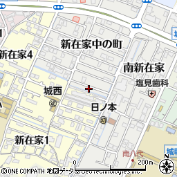 兵庫県姫路市新在家中の町1周辺の地図