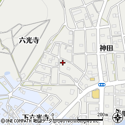 愛知県豊川市平尾町六光寺84周辺の地図