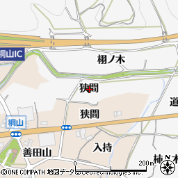愛知県額田郡幸田町上六栗狭間周辺の地図