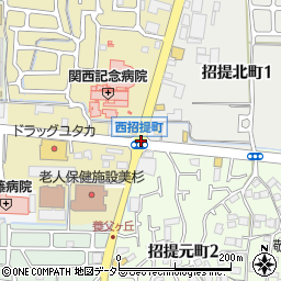 関西記念病院前周辺の地図