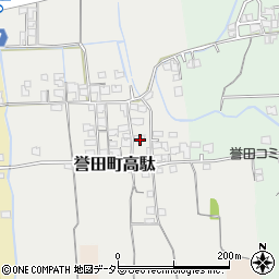 兵庫県たつの市誉田町高駄174周辺の地図