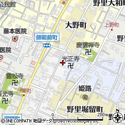 兵庫県姫路市野里寺町53周辺の地図