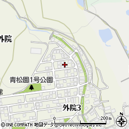 大阪府箕面市外院3丁目33周辺の地図