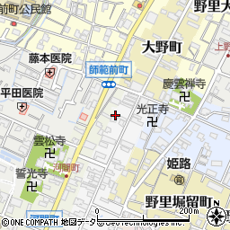 兵庫県姫路市野里寺町8周辺の地図