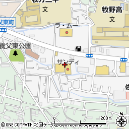大阪府枚方市養父東町周辺の地図