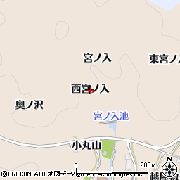 愛知県幸田町（額田郡）深溝（西宮ノ入）周辺の地図